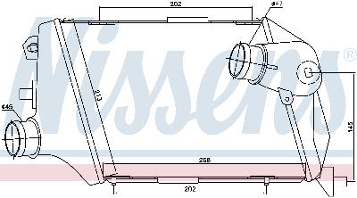 Intercooler Nissens 96728 - Per Renault Megane E Scénic II Diesel