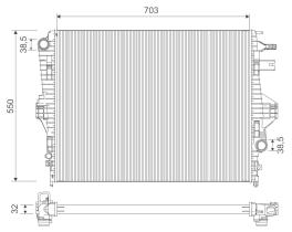  701225 - RADIADOR REFRIGERACION