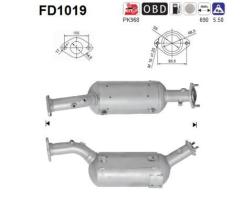  FD1019 - DPF SUZUKI GRAND VITARA 1.9TD 129C