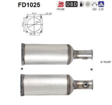  FD1025 - DPF CITROEN C6 2.7TD 208CV