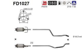  FD1027 - DPF OPEL MERIVA 1.3TD CDTI 75CV