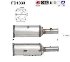  FD1033 - DPF PEUGEOT 607 2.7TD 204CV