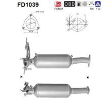  FD1039 - DPF VOLVO XC 60 2.4TD DPF 163CV