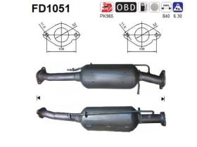  FD1051 - DPF FORD KUGA 2.0 TD 136CV