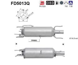  FD5013Q - DPF SAAB 9-3 1.9TID 150CV