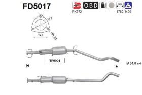  FD5017 - DPF OPEL ASTRA 1.9TD 150CV