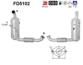  FD5102 - FILTRO DE PARTICULAS FORD C-MAX 1.6