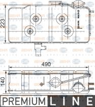 HELLA 8MA376705211 - DEPOSITO EXPANSION IVECO TURBOSTAR