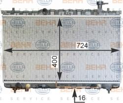  8MK376762344 - RADIADOR HYUNDAI SANTA FE