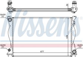 NISSENS 60234A - RADIADOR AUDI A 6 / S 6(C6)(04-)2.8