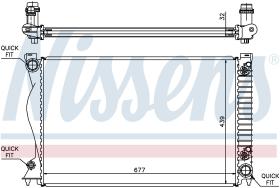 NISSENS 60236A - RADIADOR AUDI A 6 / S 6(C6)(04-)2.8
