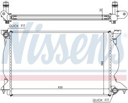 NISSENS 60302A - RADIADOR AUDI A 4 / S 4(B6,B7)(00-)