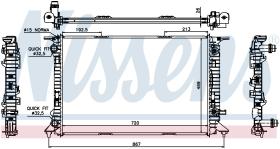NISSENS 60321 - RADIADOR AUDI A 4 / S 4(B8)(07-)1.8