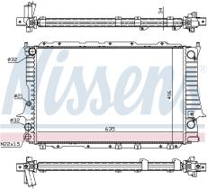 NISSENS 60457 - RADIADOR AUDI 100(C4)(90-)2.4 D