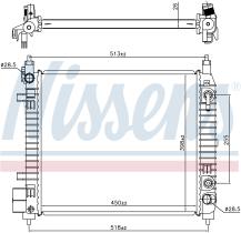 NISSENS 606129 - RADIADOR NISSAN MICRA / MARCH(K13)(