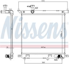 NISSENS 606138 - RADIADOR NISSAN NOTE(E12)(13-)1.2 G