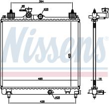 NISSENS 606550 - RADIADOR SUZUKI IGNIS III(MF)(16-)1