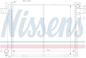 NISSENS 60663 - RADIADOR ALPINA B3(E30)2.7 I