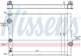 NISSENS 60823 - RADIADOR BMW X5 F15(13-)X5 25D
