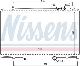 NISSENS 61297 - RADIADOR CITROEN C5(DC,DE)(00-)3.0