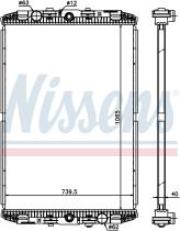 NISSENS 614170 - RADIADOR DAF XF 95(02-)530