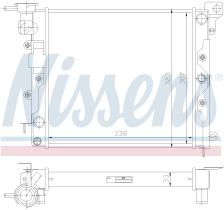 NISSENS 61600 - RADIADOR NISSAN MICRA / MARCH(K10)(