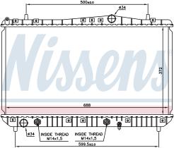 NISSENS 61665 - RADIADOR CHEVROLET TACUMA(00-)2.0 I