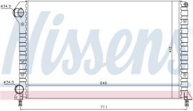 NISSENS 61766 - RADIADOR FIAT DOBLO(119,223)(01-)1.
