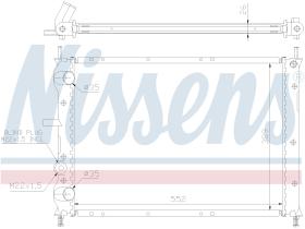 NISSENS 61879A - RADIADOR FIAT MULTIPLA(186)(98-)1.9