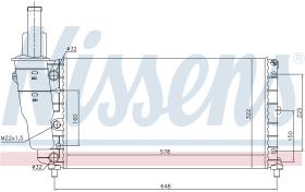NISSENS 61799 - RADIADOR LANCIA Y(840)(95-)1.4 I 12
