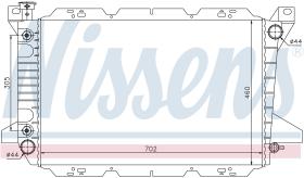NISSENS 620981 - RADIADOR FORD BRONCO IV(87-)5.0 V8