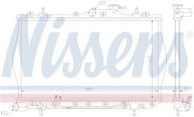 NISSENS 670011 - RADIADOR HYUNDAI ACCENT(X3)(94-)1.3