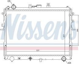 NISSENS 62381 - RADIADOR MAZDA E-SERIES III(83-)200