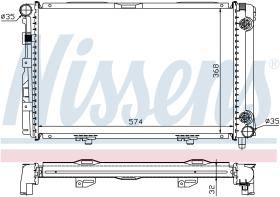 NISSENS 62670A - RADIADOR MERCEDES 190 W 201(82-)2.2