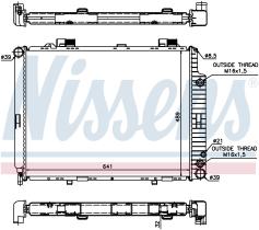 NISSENS 62691A - RADIADOR MERCEDES E-CLASS W 210(95-
