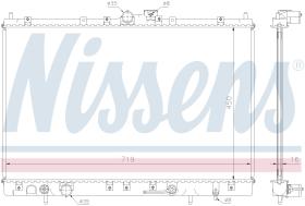 NISSENS 628031 - RADIADOR MITSUBISHI CHARIOT(N30,40)