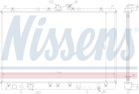 NISSENS 62806A - RADIADOR MITSUBISHI CHARIOT(N30,40)