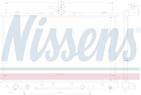 NISSENS 628975 - RADIADOR MITSUBISHI GRANDIS(NA0)(04