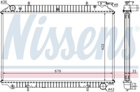 NISSENS 62921A - RADIADOR LDV CUB(C23)(95-)2.3 D