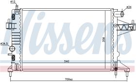 NISSENS 63018 - RADIADOR OPEL TIGRA B(04-)1.8 I 16V