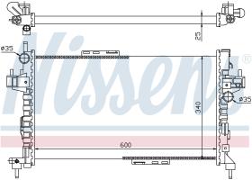 NISSENS 63094 - RADIADOR OPEL TIGRA B(04-)1.3 DTI