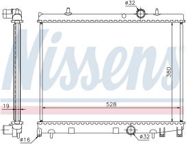 NISSENS 63504 - RADIADOR PEUGEOT 206(2)(98-)1.6 HDI