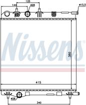 NISSENS 636002 - RADIADOR CITROEN DS3(10-)1.4 VTI