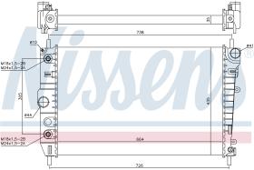 NISSENS 66700 - RADIADOR JAGUAR XK8(X100)(96-)4.0