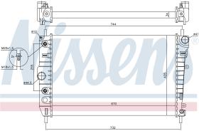 NISSENS 66701 - RADIADOR JAGUAR XK8(X100)(96-)4.0