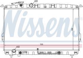 NISSENS 67028 - RADIADOR HYUNDAI AZERA III(XG)(98-)