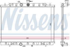 NISSENS 67365 - RADIADOR NISSAN X-TRAIL(T31)(07-)2.