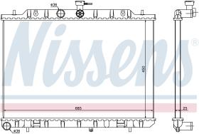 NISSENS 67366 - RADIADOR NISSAN X-TRAIL(T31)(07-)2.