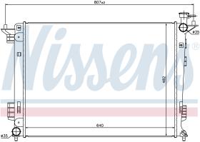 NISSENS 67515 - RADIADOR HYUNDAI IX35(LM)(09-)2.0 I