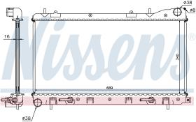 NISSENS 67707A - RADIADOR SUBARU FORESTER(SF)(97-)2.